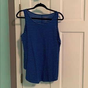 Off the shoulder striped tee